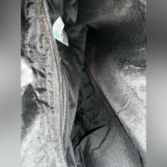 Boho Hippie Peace Fringe Shoulder Hobo Black Bag - Picture 5 of 5